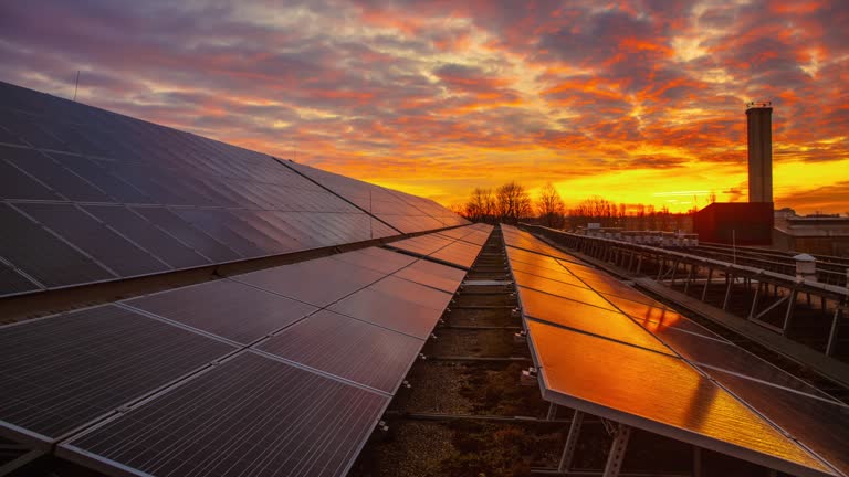 Solar panels background
